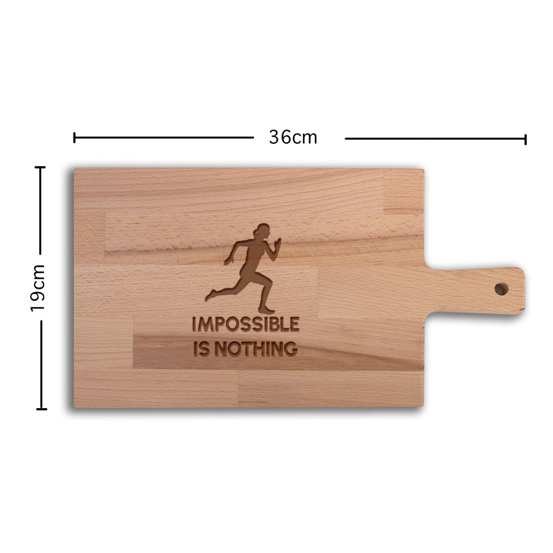Serveerplank Hardlopen (Vrouw) Impossible Is Nothing