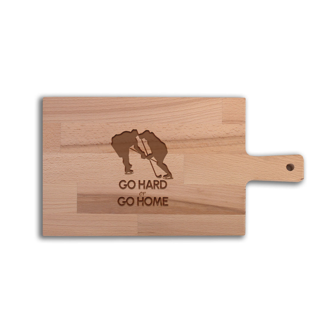 Serveerplank Hockey Go Hard or Go Home