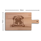 Serveerplank Honden Mopshond