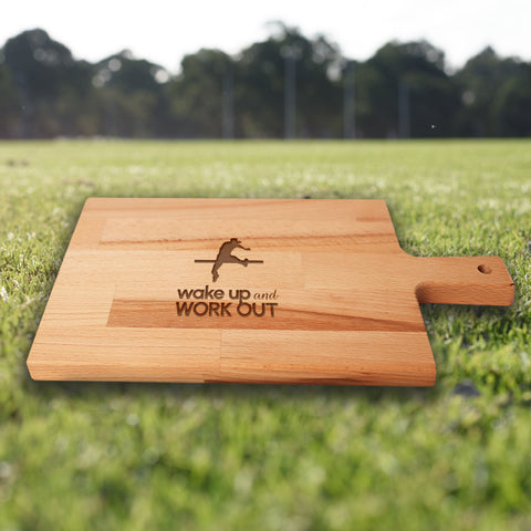 Serveerplank Hoogspringen Wake Up and Work Out