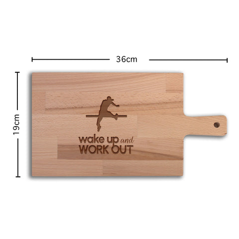 Serveerplank Hoogspringen Wake Up and Work Out