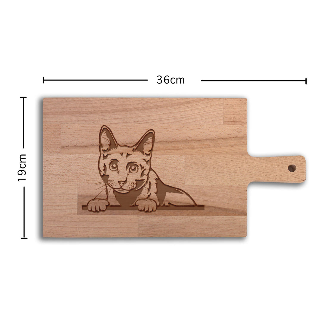 Serveerplank Katten Blauwe rus