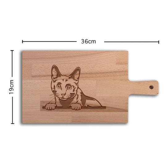 Serveerplank Katten Blauwe rus