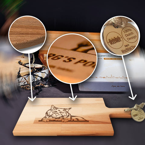 Serveerplank Katten Nebelung