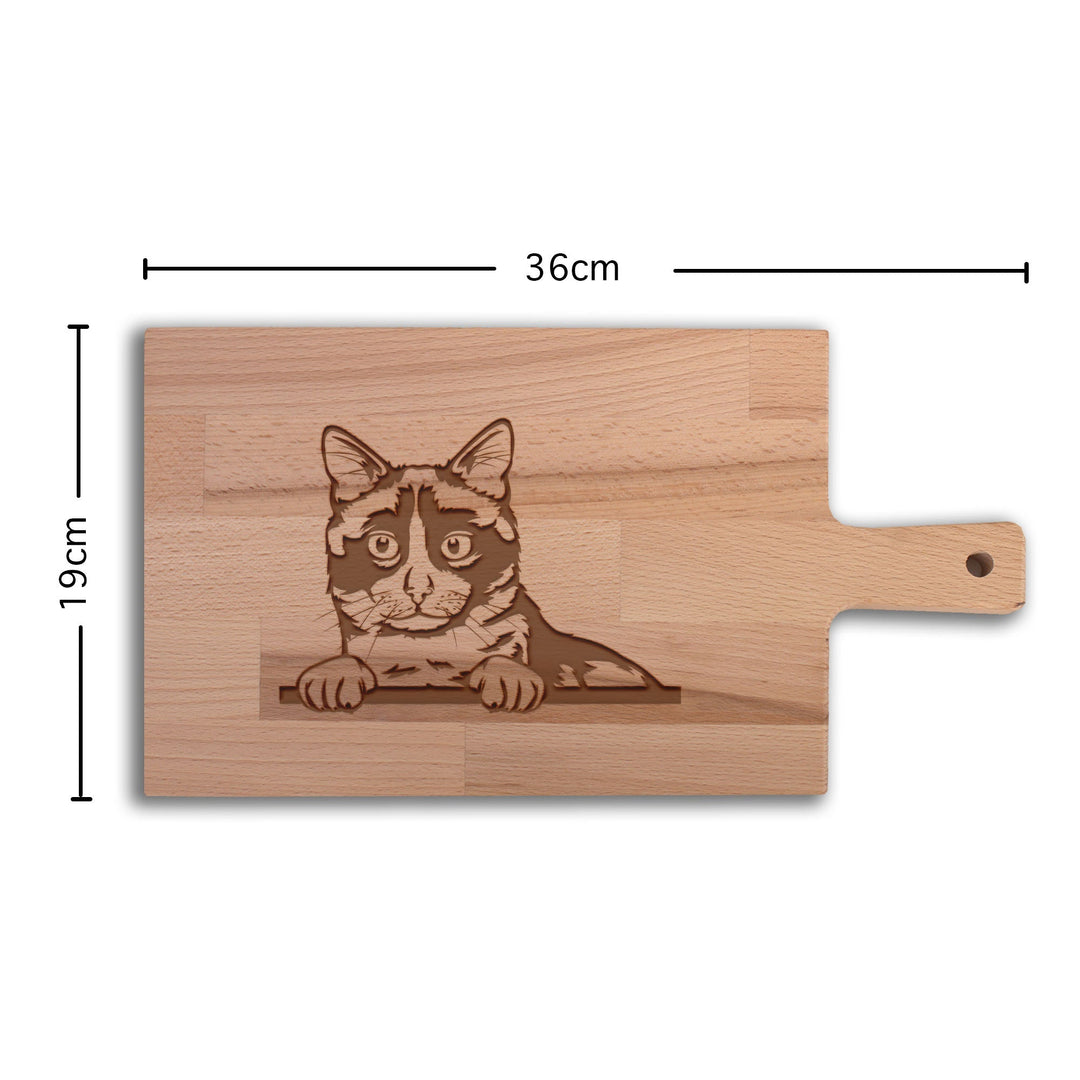 Serveerplank Katten Snowshoe