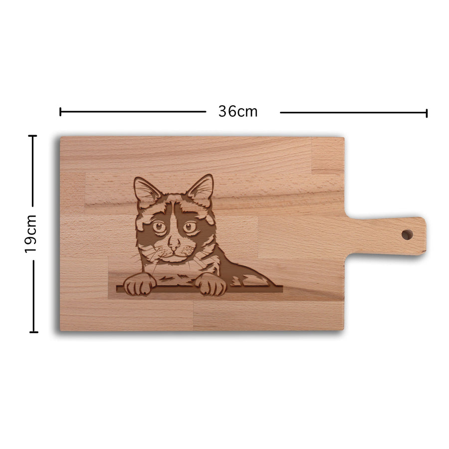 Serveerplank Katten Snowshoe