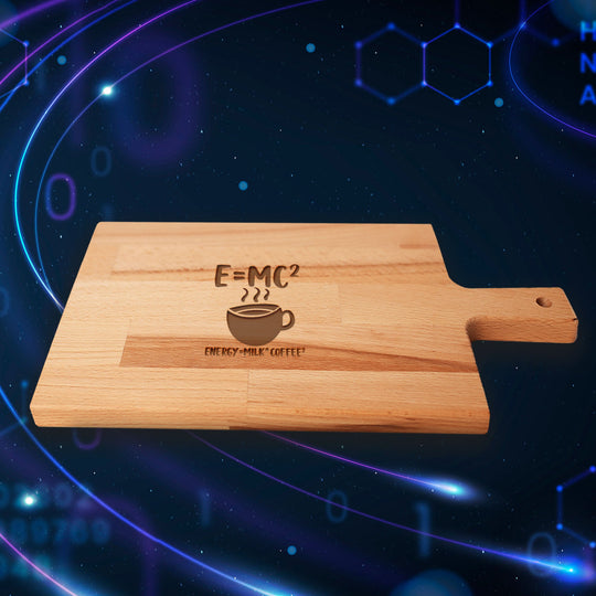 Serveerplank Kennis EMC2 Energy Milk Coffeee