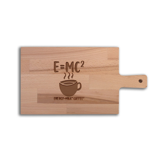Serveerplank Kennis EMC2 Energy Milk Coffeee