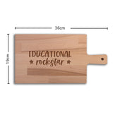 Serveerplank Leraar Educational Rockstar