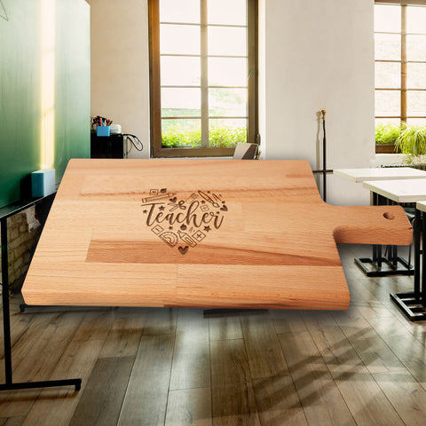 Serveerplank Leraar Teach Heart