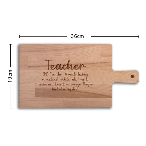 Serveerplank Leraar Teacher