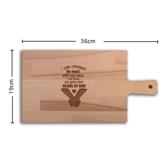 Serveerplank Liefde Holding My Hand