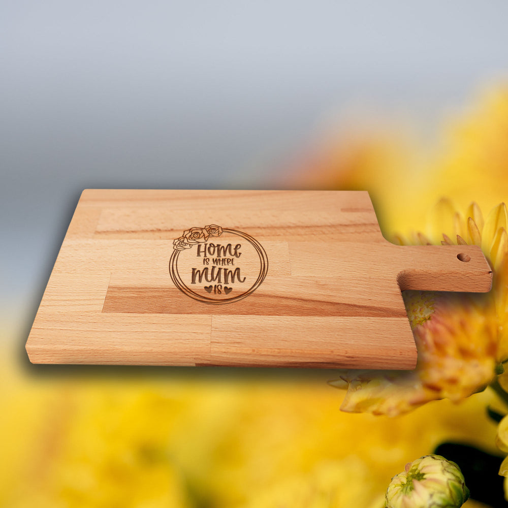 Serveerplank Moederdag Home Is Where Mum Is