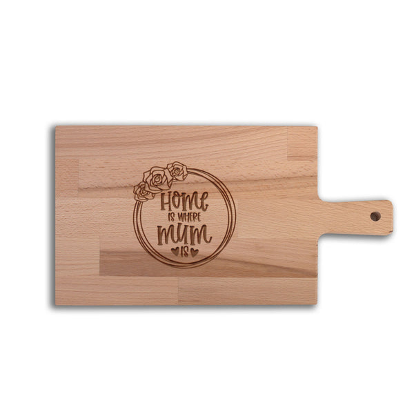 Serveerplank Moederdag Home Is Where Mum Is