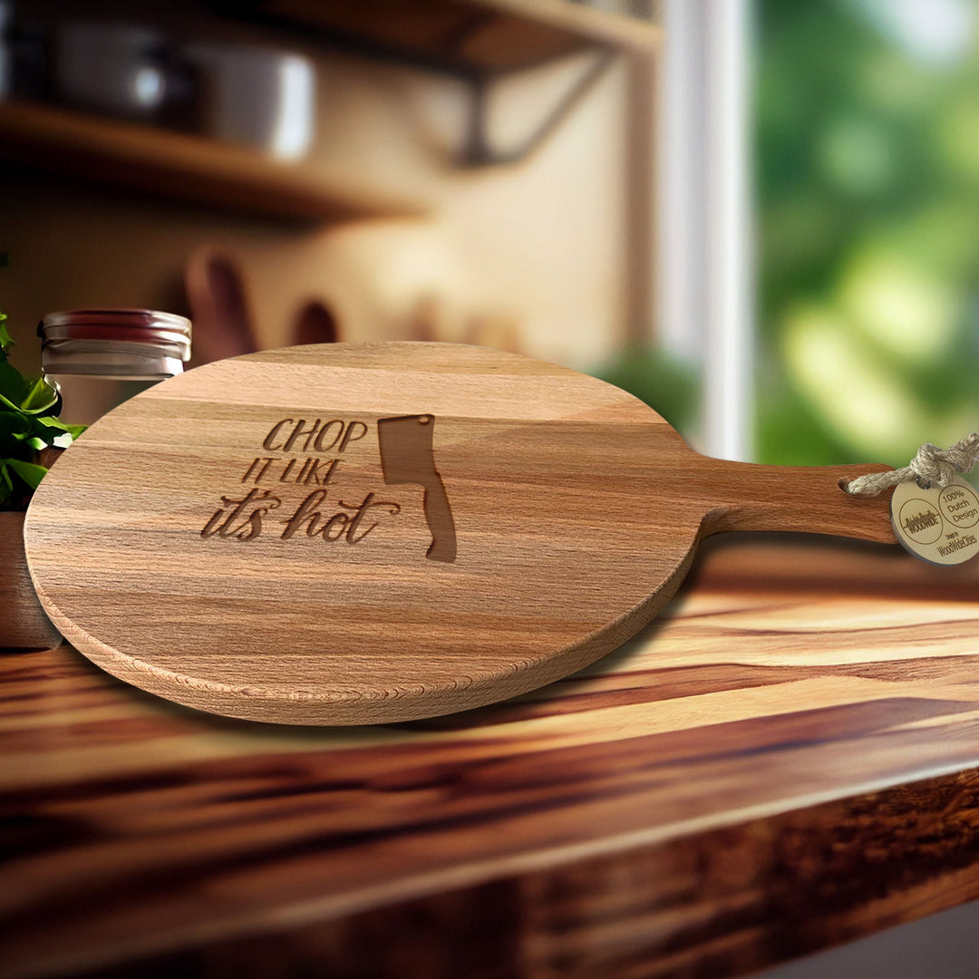 Serveerplank Rond Eten Chop It Like It's Hot