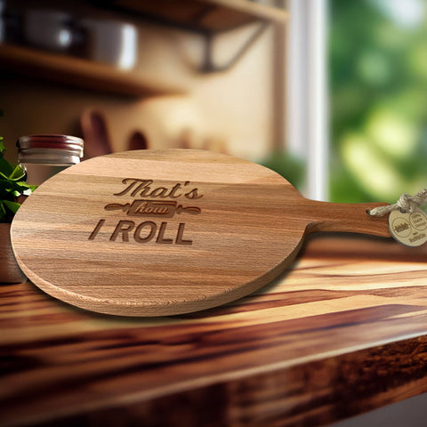 Serveerplank Rond Eten Thats How I Roll