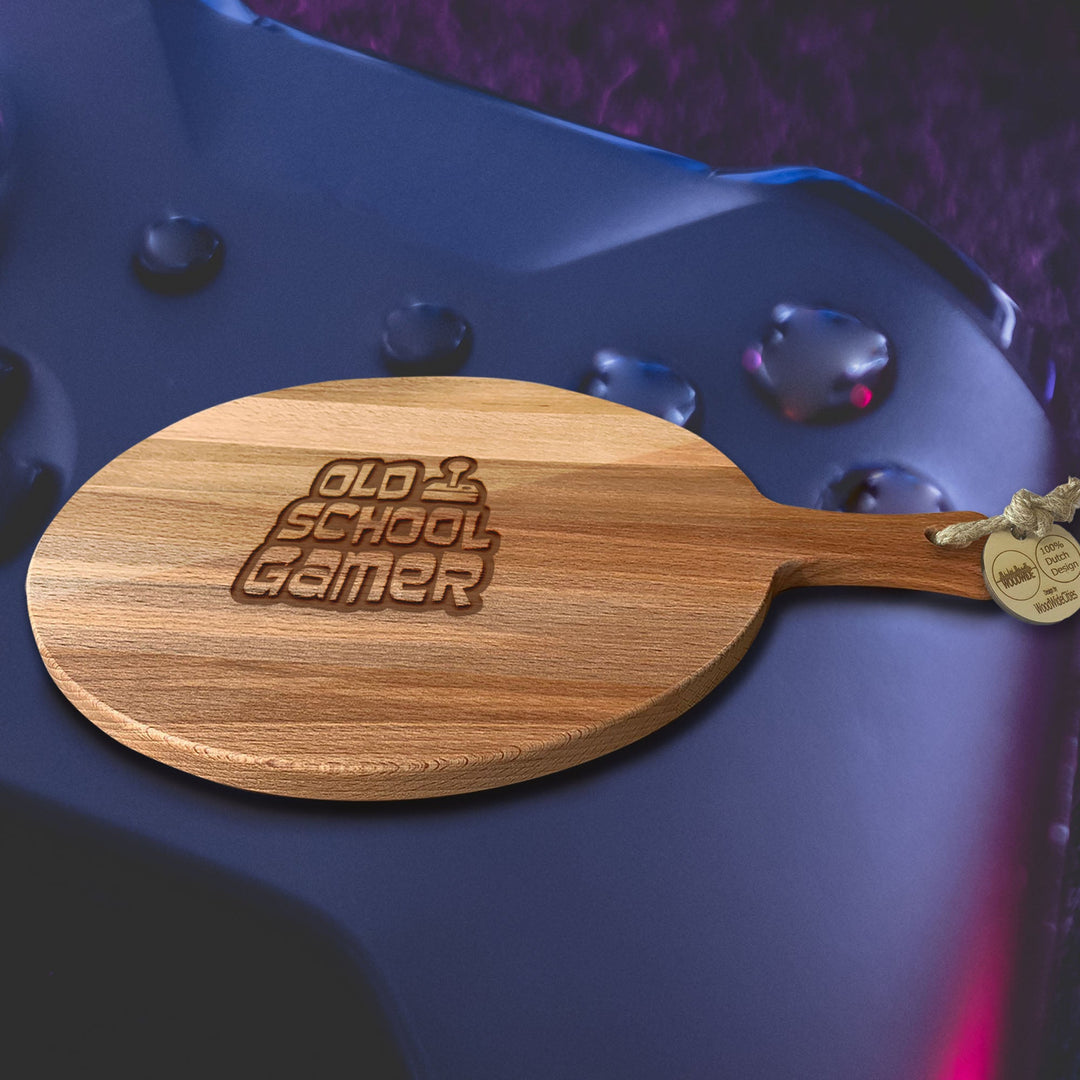 Serveerplank Rond Gamen Old School Gamer