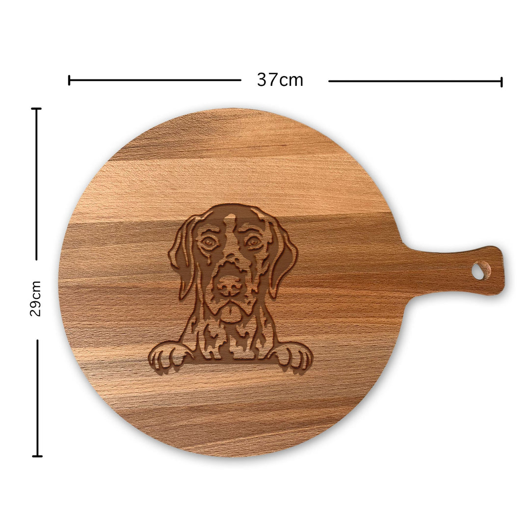 Serveerplank Rond Honden Duitse staande korthaar