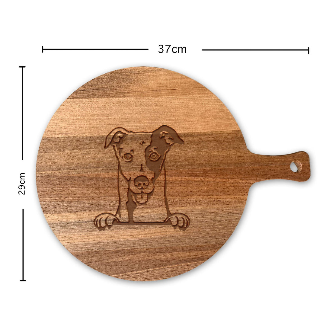 Serveerplank Rond Honden Greyhound