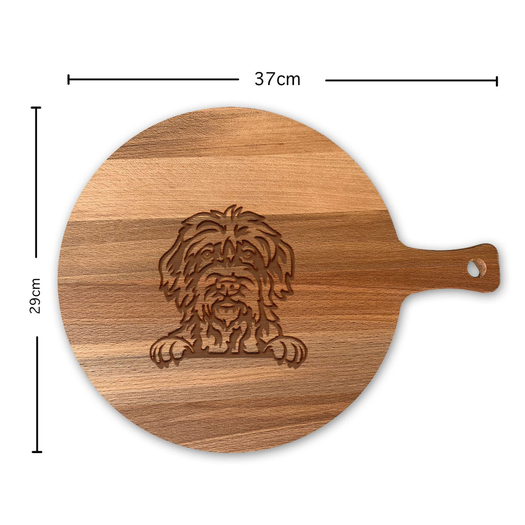 Serveerplank Rond Honden Griffon Korthals