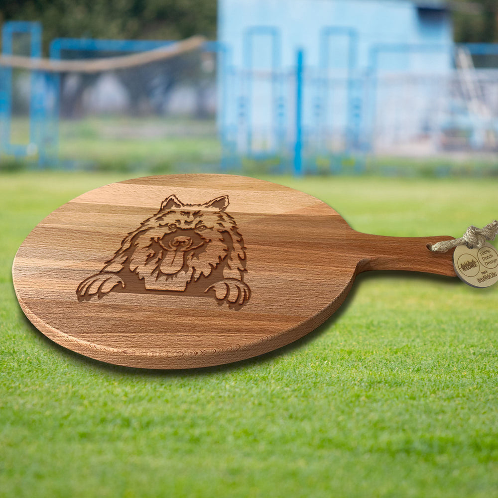 Serveerplank Rond Honden Keeshond