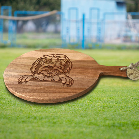 Serveerplank Rond Honden Maltezer