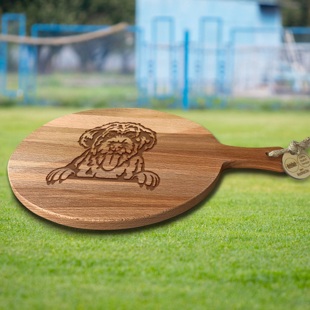 Serveerplank Rond Honden Portugese waterhond