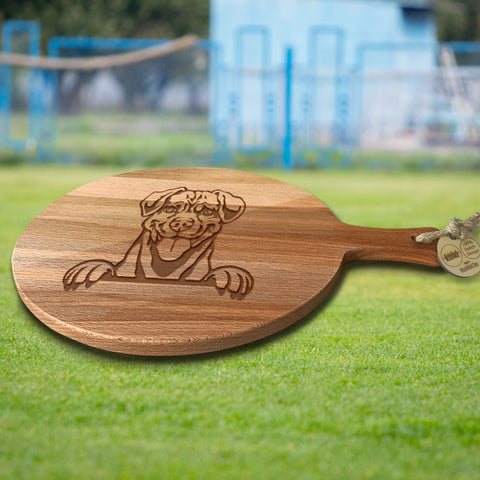 Serveerplank Rond Honden Puggle