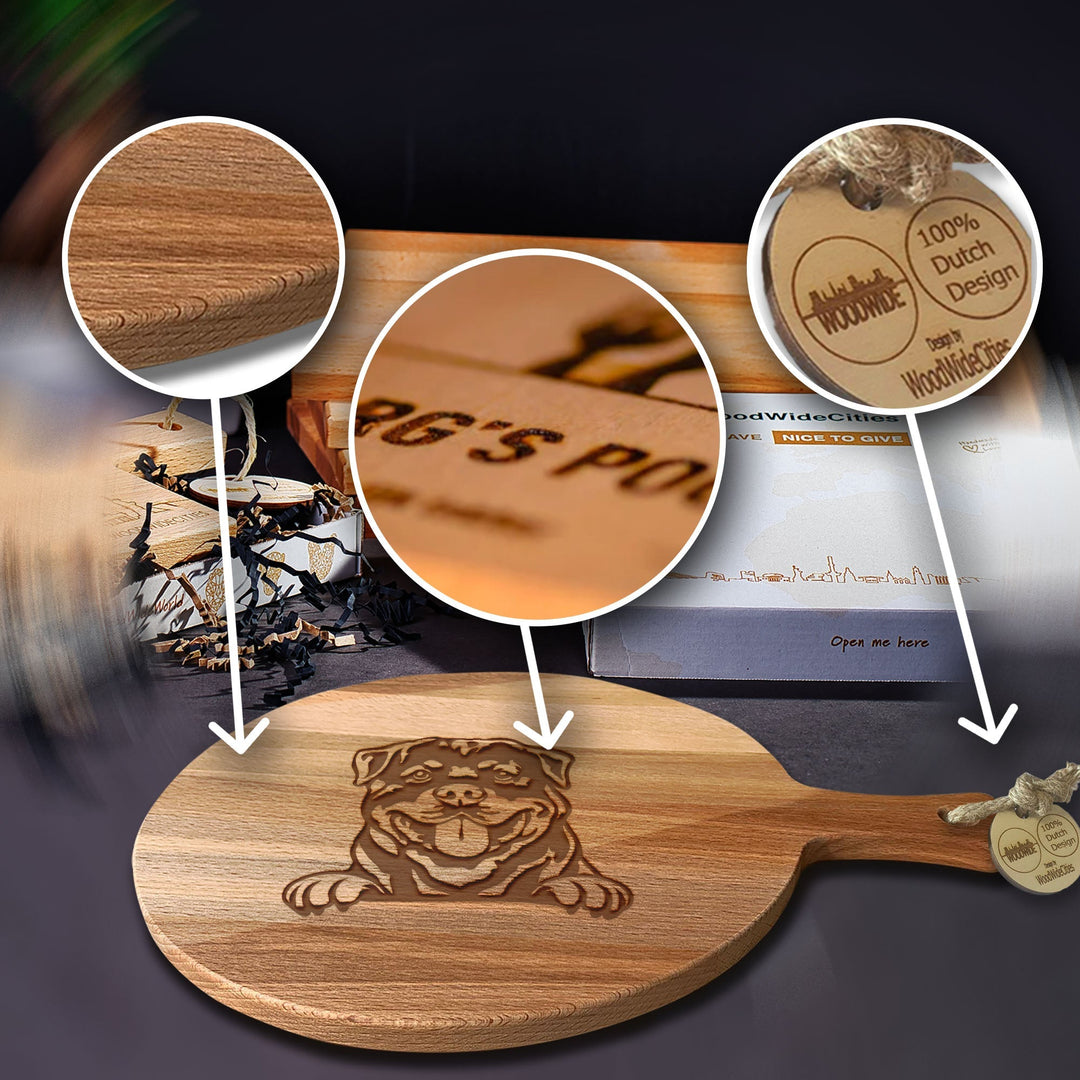 Serveerplank Rond Honden Rottweiler