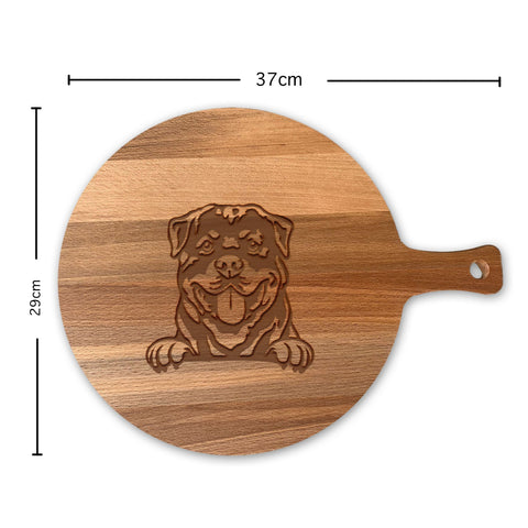 Serveerplank Rond Honden Rottweiler
