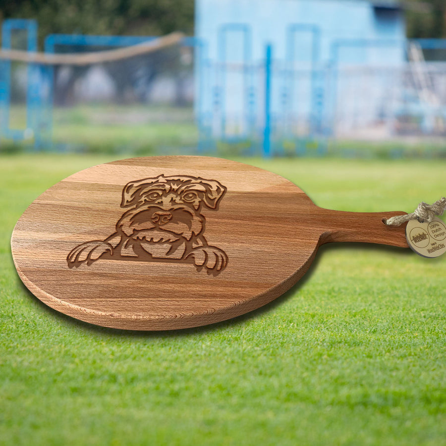 Serveerplank Rond Honden Schnauzer