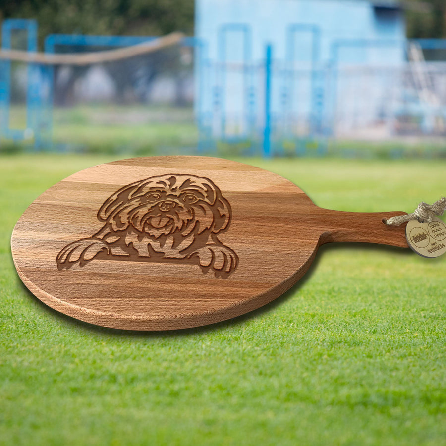 Serveerplank Rond Honden Shih tzu
