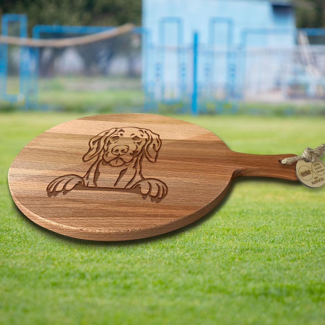Serveerplank Rond Honden Weimarse staande hond