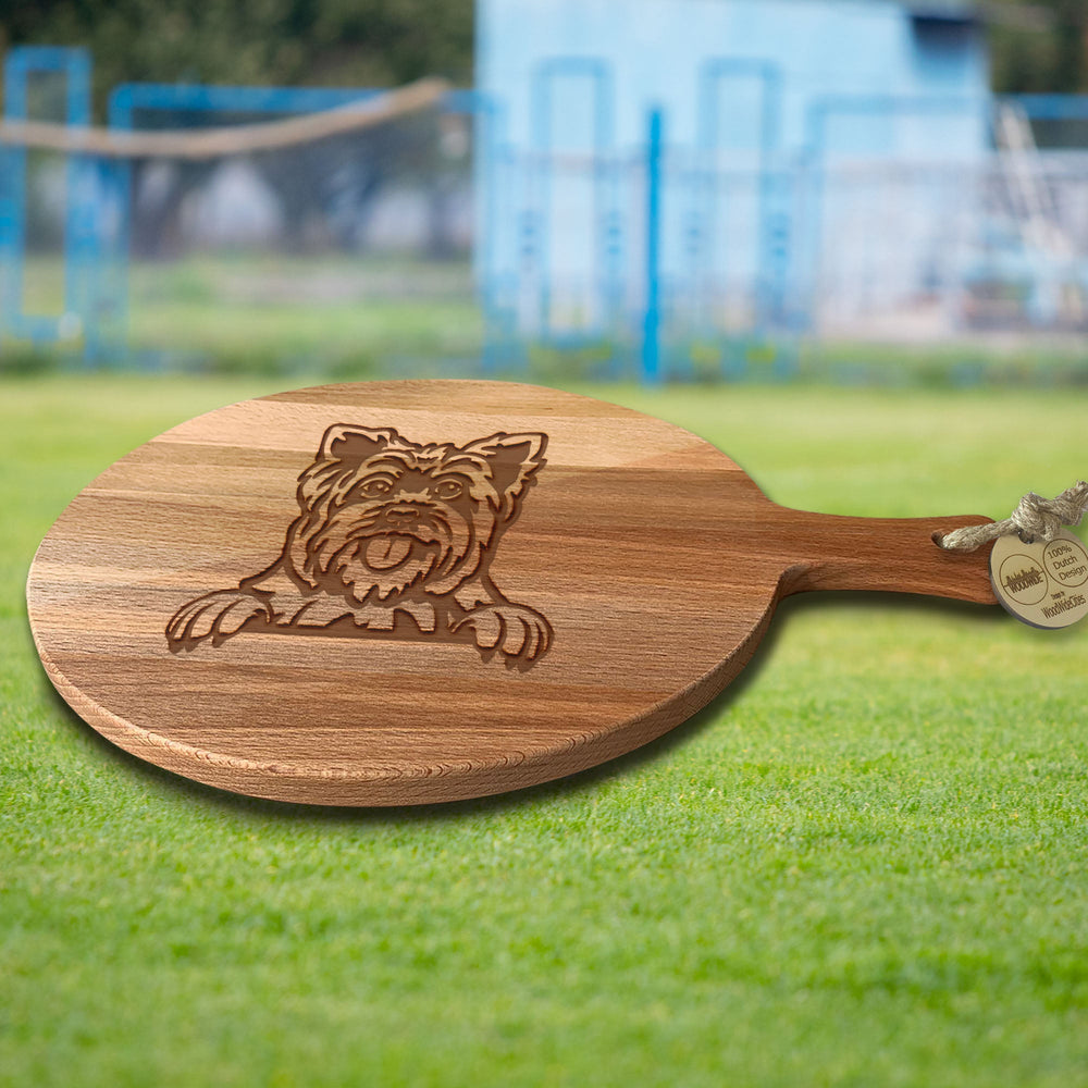 Serveerplank Rond Honden Yorkshire