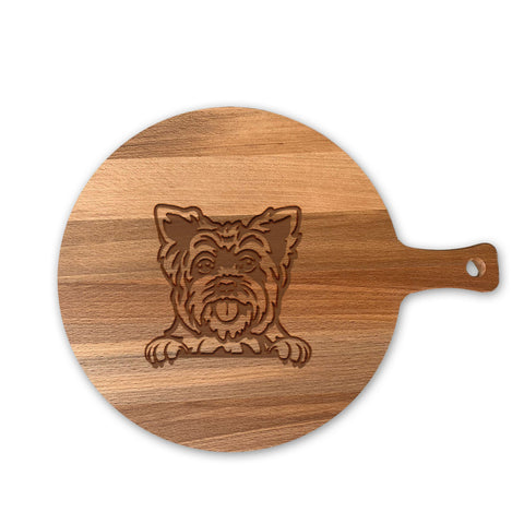Serveerplank Rond Honden Yorkshire