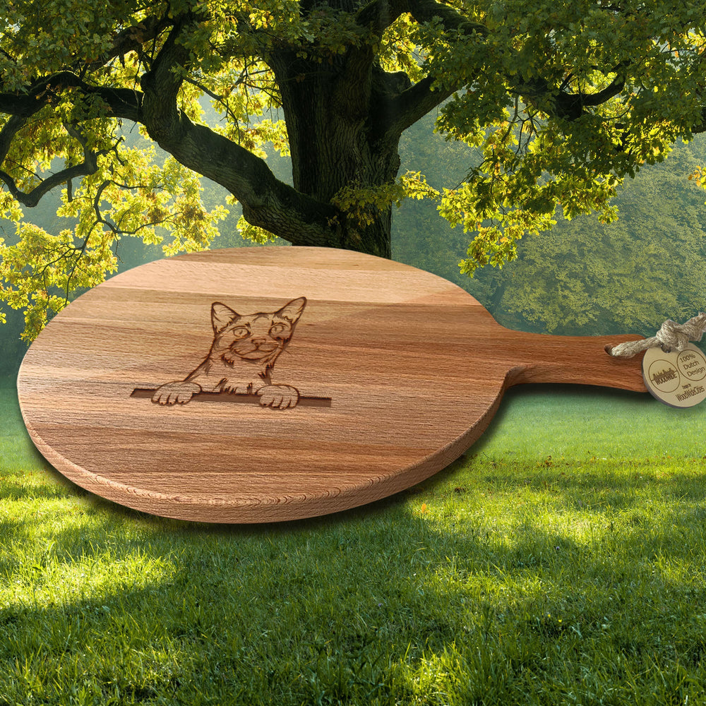 Serveerplank Rond Katten Abessijn