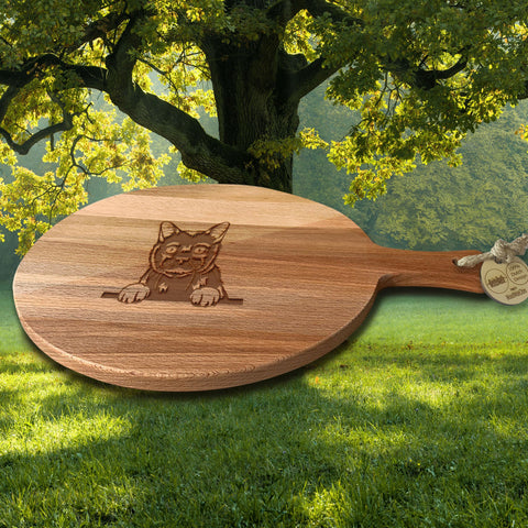 Serveerplank Rond Katten Bombay