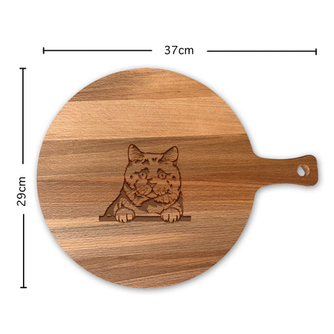 Serveerplank Rond Katten Britse korthaar