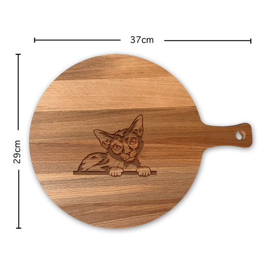 Serveerplank Rond Katten Lykoi