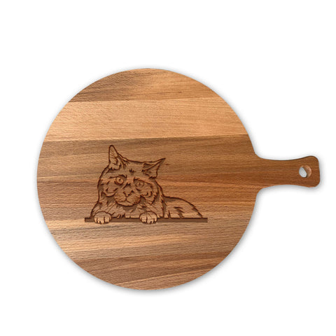 Serveerplank Rond Katten Nebelung