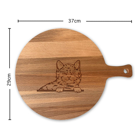 Serveerplank Rond Katten Selkirk Rex