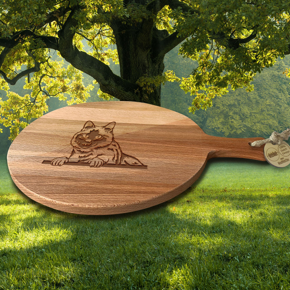 Serveerplank Rond Katten Siamees
