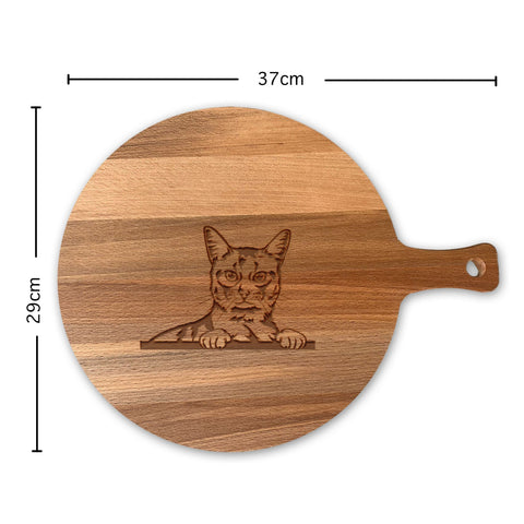 Serveerplank Rond Katten Somali