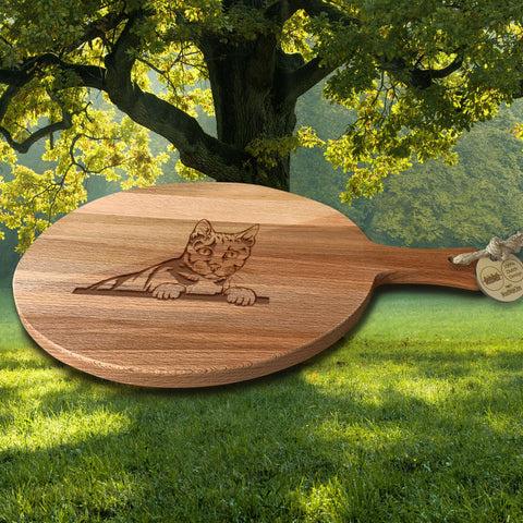 Serveerplank Rond Katten Tonkinees