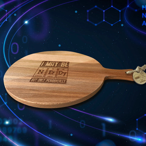 Serveerplank Rond Kennis Nerdy Periodically