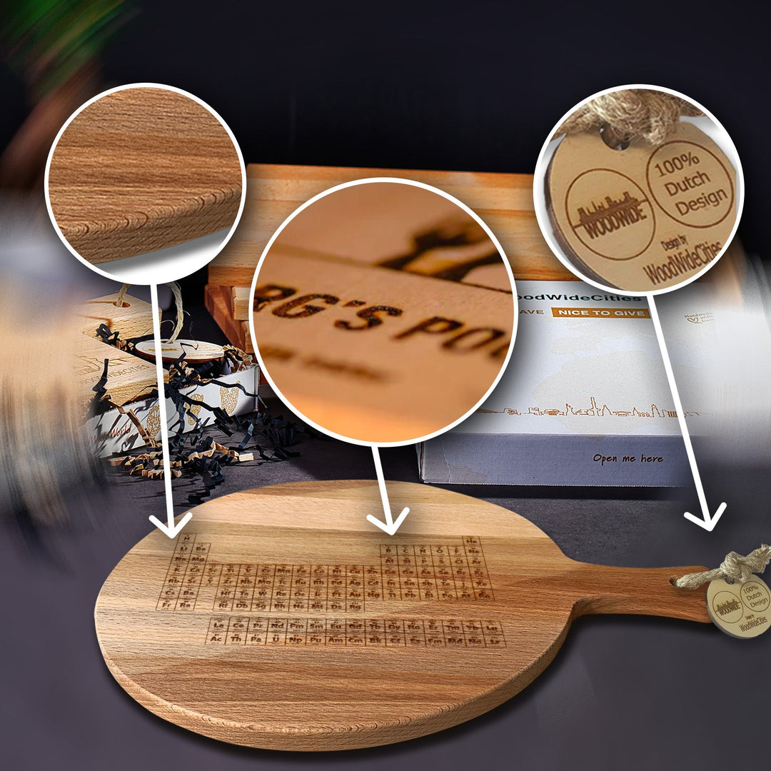 Serveerplank Rond Kennis Periodiek Stelsel