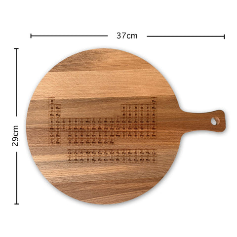 Serveerplank Rond Kennis Periodiek Stelsel