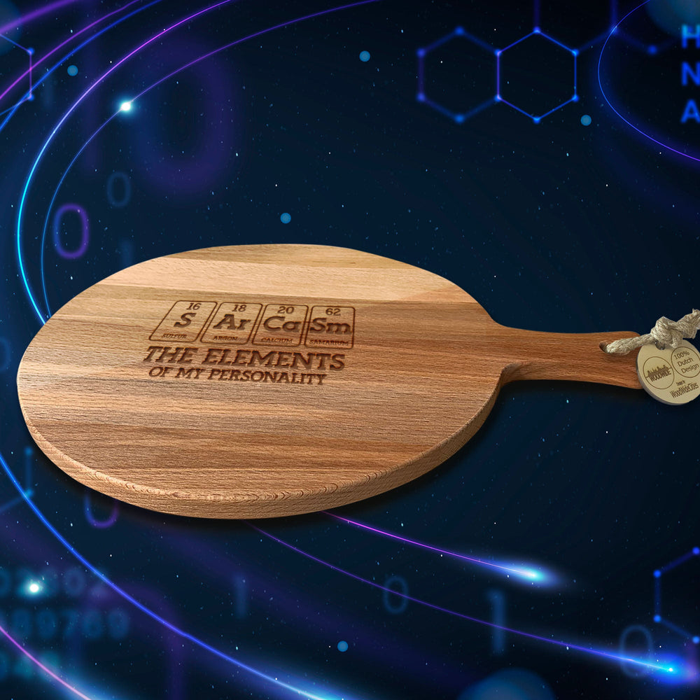 Serveerplank Rond Kennis Science Sarcasm