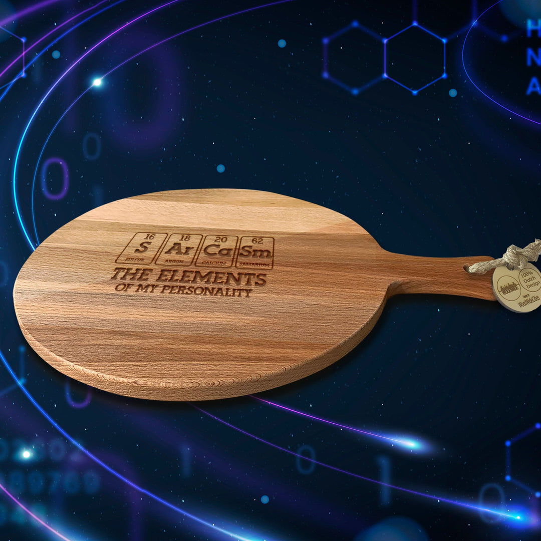 Serveerplank Rond Kennis Science Sarcasm