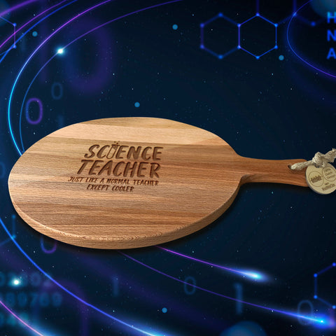 Serveerplank Rond Kennis Science Teacher Like a Noraml Teacher Except Cooler
